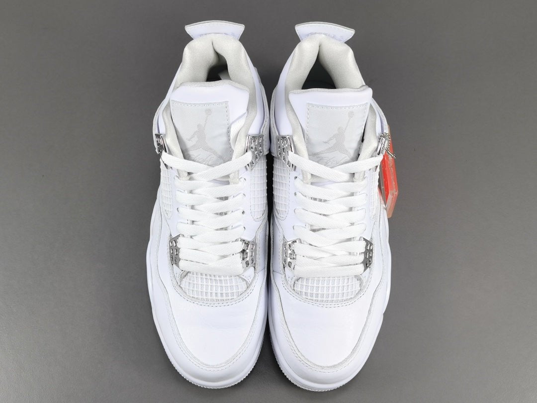Jordan 4 Pure Money - Premium White Retro Sneakers