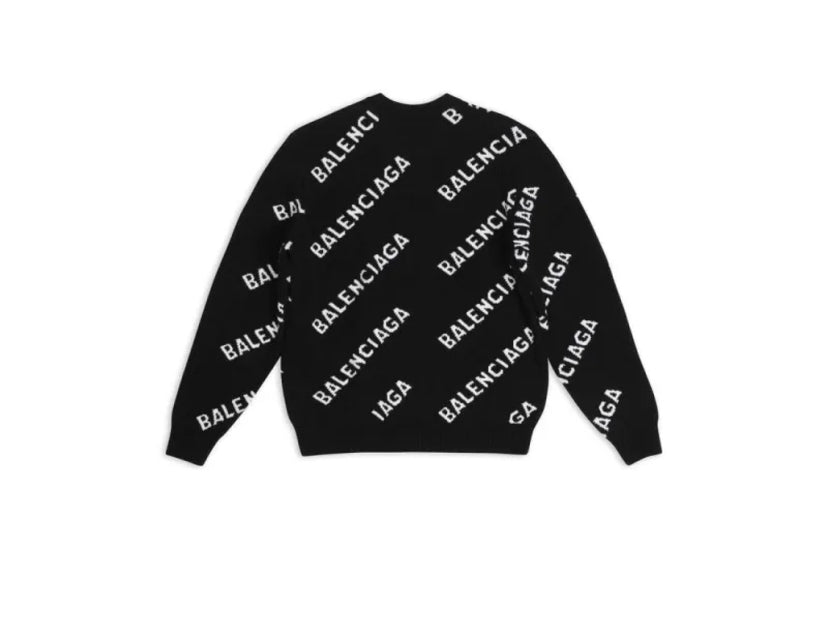 BALENCIAGA Allover Logo Sweater