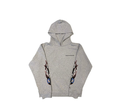 CHROME HEART MATTY BOY BRAIN HOODIE HEATHER GREY