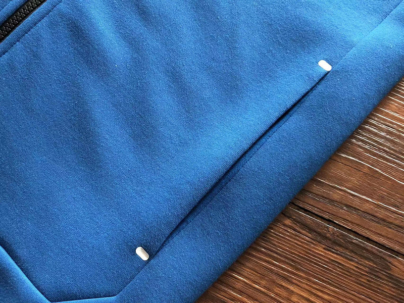 NIKE TECH FLEECE HOODIE x BLUE WHITE