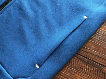 NIKE TECH FLEECE HOODIE x BLUE WHITE