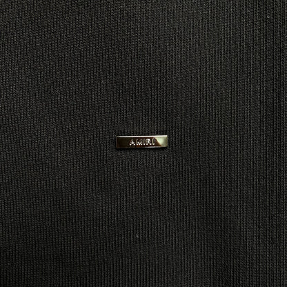 AMIRI LETTER LOGO HOODIE BLACK