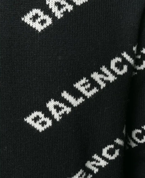 BALENCIAGA Allover Logo Sweater
