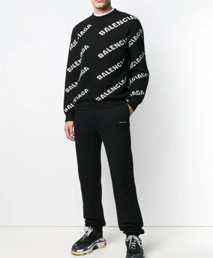 BALENCIAGA Allover Logo Sweater
