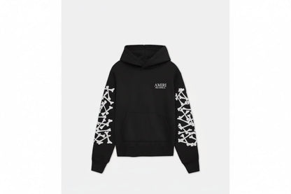 Amiri Men's Bones Stacked Hoodie Black