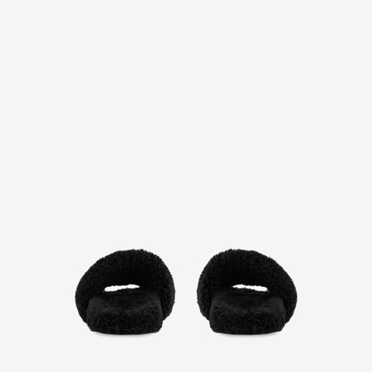 Plush Faux-Fur Slide Sandals – Unisex Comfort Slides