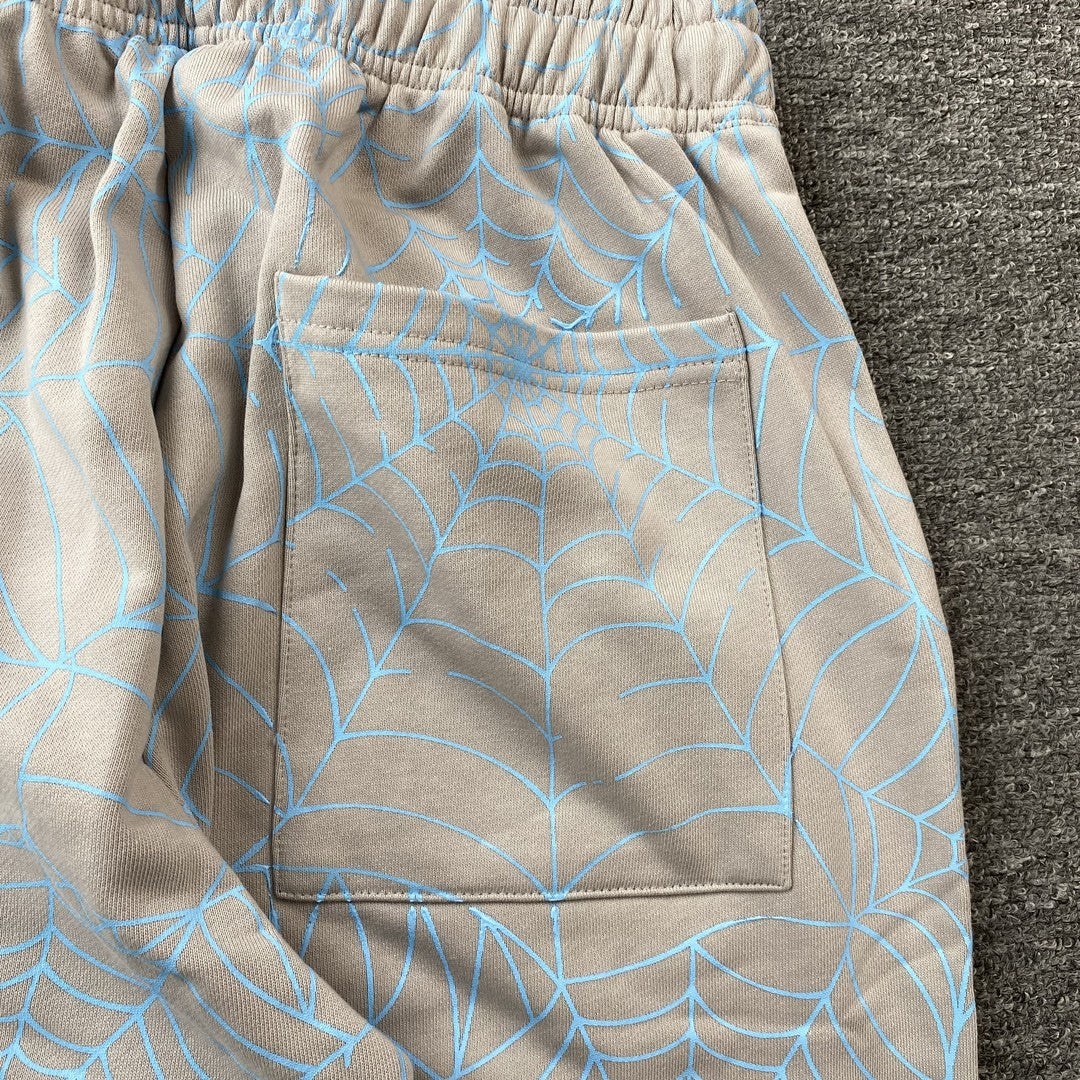 SP5DER AOP WEB SWEATPANTS HEATHER GREY