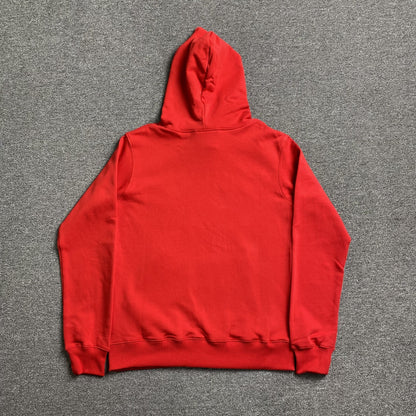 SP5DER x METRO BOOMIN HEROS AND VILLAINS HOODIE RED