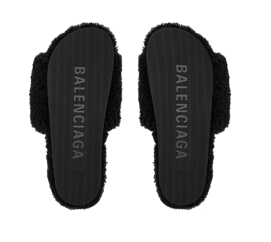 Plush Faux-Fur Slide Sandals – Unisex Comfort Slides