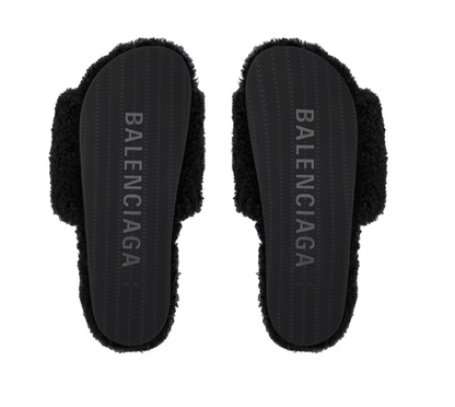 Plush Faux-Fur Slide Sandals – Unisex Comfort Slides